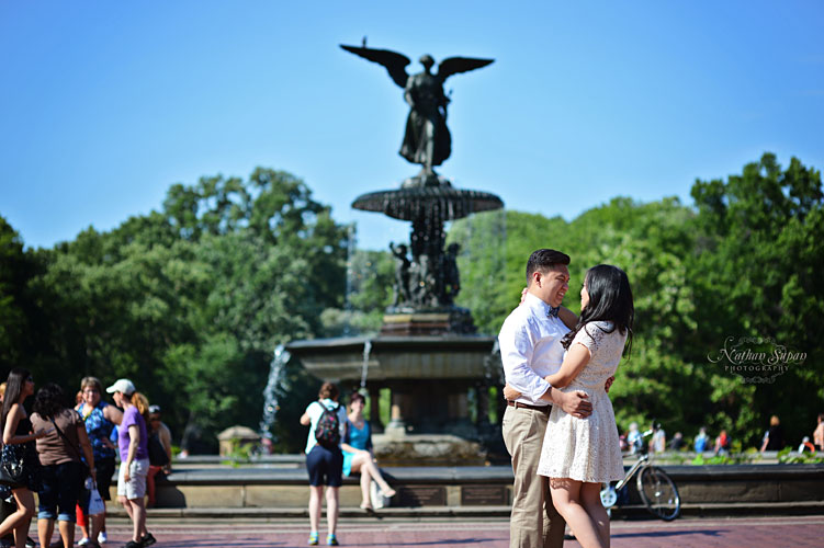 Engagement shoot Bethesda Central Park NY1